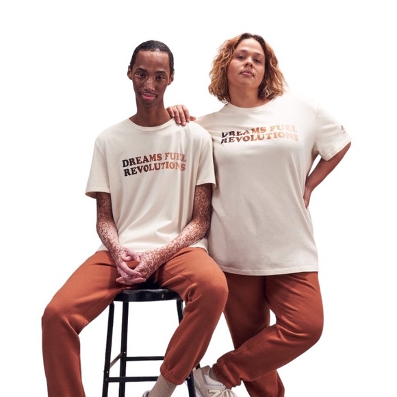 *SALE* RÉVOLUTIONNAIRE Roots Cream Collection Dreams Fuel Revolutions Cotton Tee - Picture 3 of 7